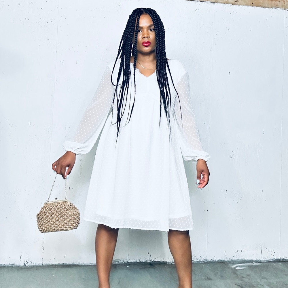 Jasambac White Dress, M